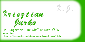 krisztian jurko business card